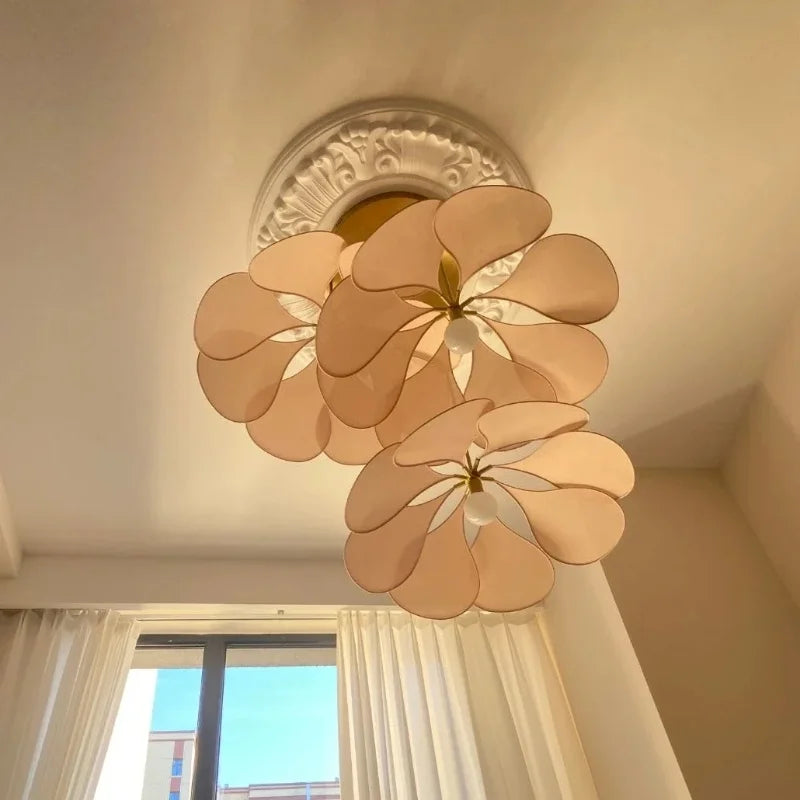 suspension led en tissu nordique décoratif d'intérieur - vue 4 sur 18