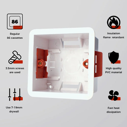 Boîte d'encastrement pour prises et interrupteurs - vue 6 sur 9