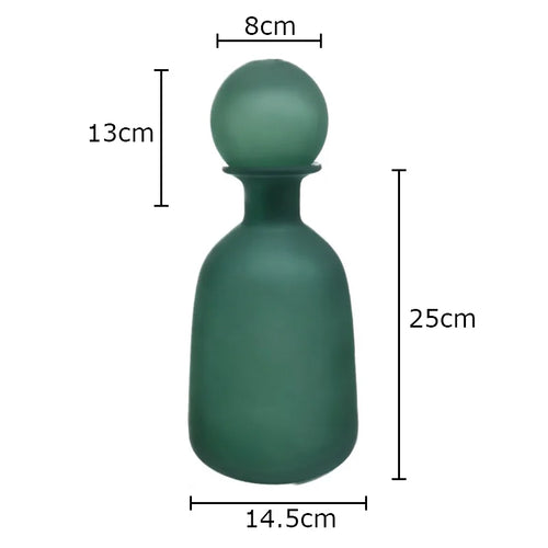 vase en verre dépoli pour fleurs artificielles décoration moderne - vue 19 sur 21