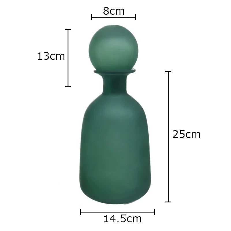 vase en verre dépoli pour fleurs artificielles décoration moderne - vue 18 sur 21