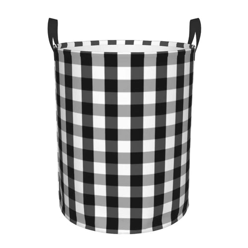 panier à linge pliable personnalisé à damier géométrique pour enfant - vue 29 sur 30