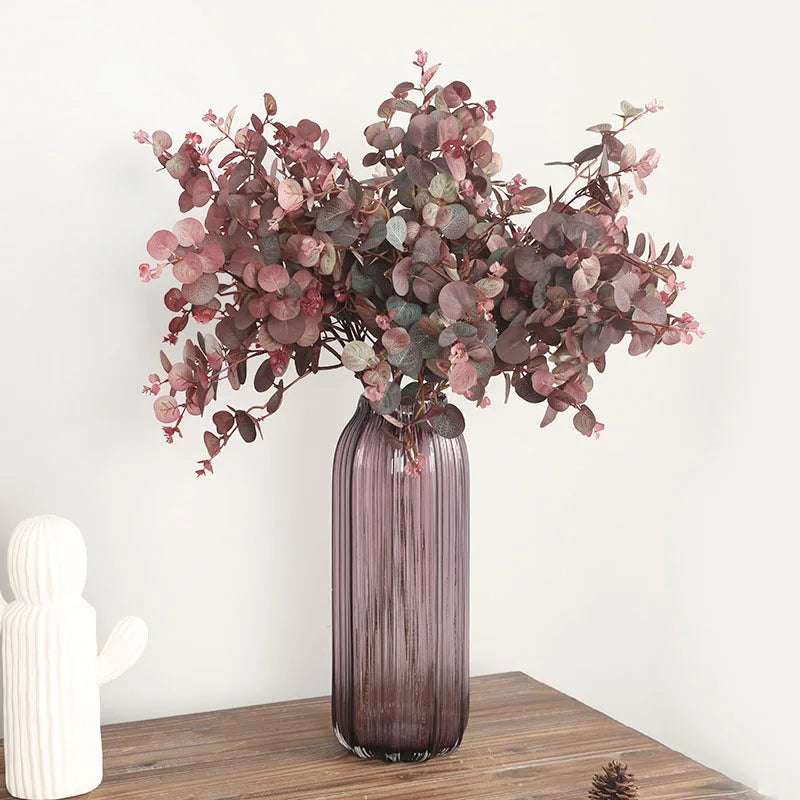 branche d'arbre d'eucalyptus luxueuse décoration plante artificielle - vue 3 sur 9