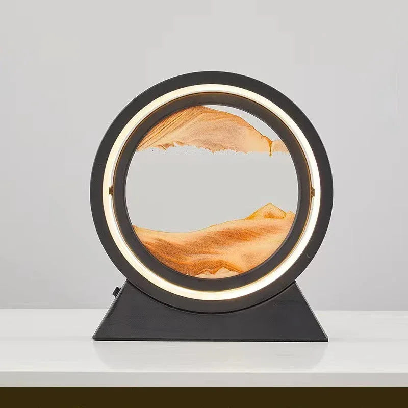 lampe de table créative avec sable mouvant 3D décoratif - vue 20 sur 24