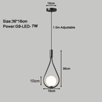 Suspension LED d'intérieur avec cordon G9