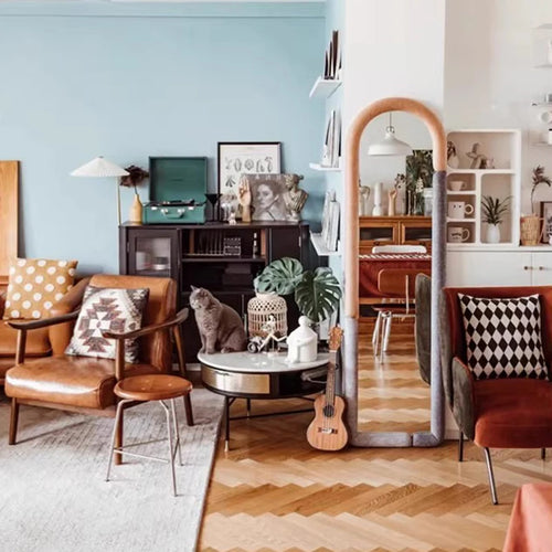 miroir nordique moderne pour décoration créative et esthétique - vue 4 sur 9