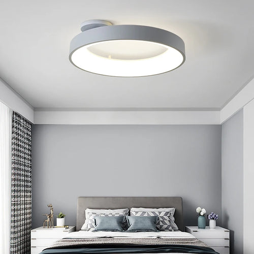 lustre led nordique simple pour décoration intérieure morandi - vue 6 sur 8