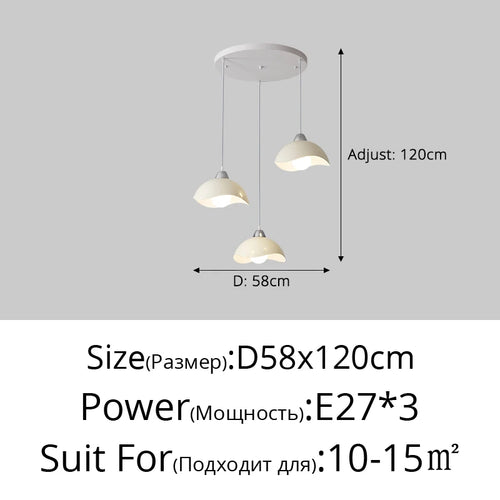 lustre led simple pour décoration intérieure nordique élégante - vue 10 sur 13