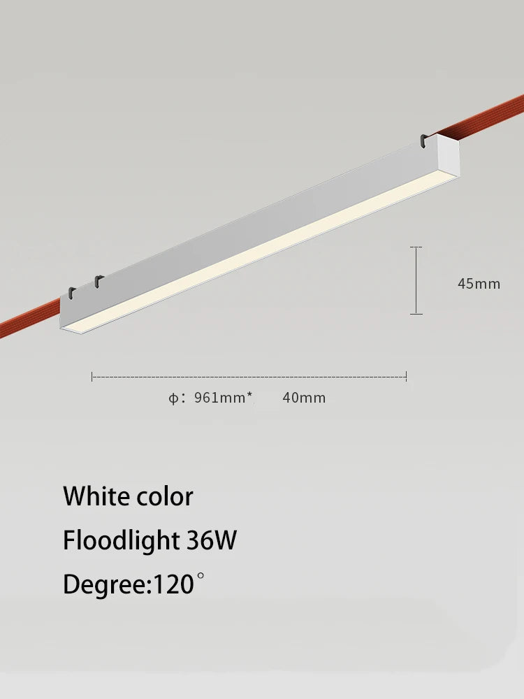 lustre moderne simple led avec bande conductrice lumineuse - vue 21 sur 27