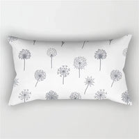 housse de coussin géométrique gris patchwork décoratif pour lit ou canapé