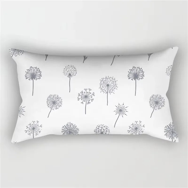 housse de coussin géométrique gris patchwork décoratif pour lit ou canapé