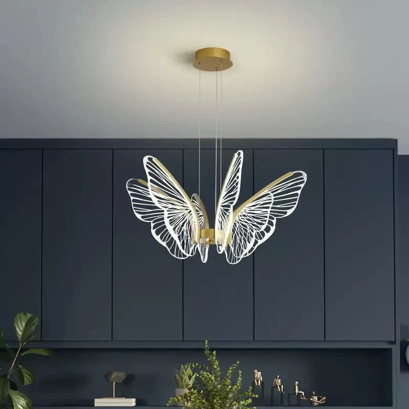 suspension papillon moderne pour décoration intérieure élégante - vue 3 sur 10