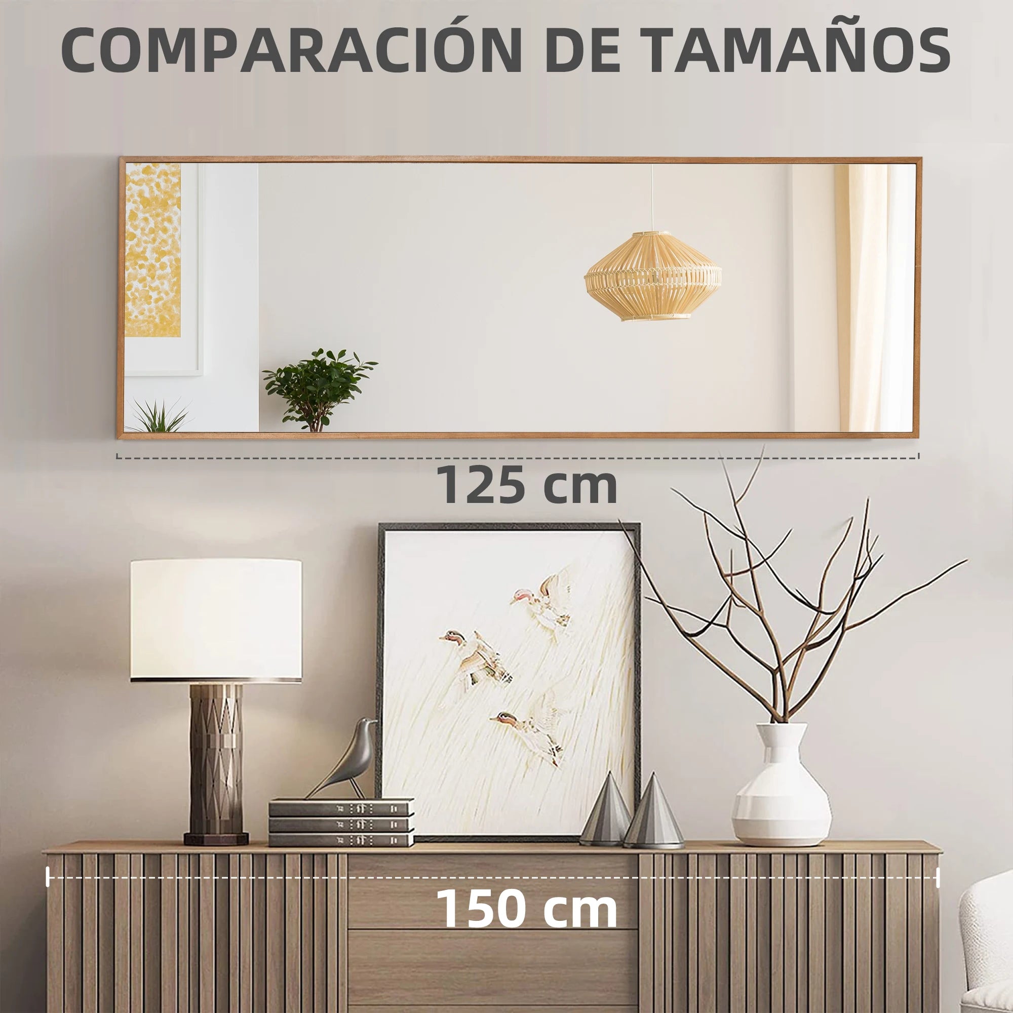 miroir mural décoratif pour un intérieur élégant et moderne - vue 3 sur 6