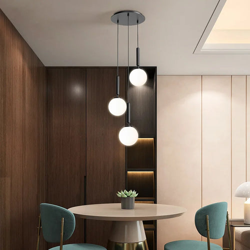 lustre moderne en verre pour décoration intérieure élégante - vue 2 sur 17