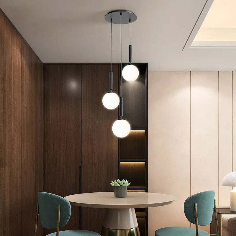 lustre moderne en verre pour décoration intérieure élégante - vue 1 sur 17