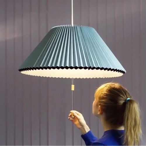Deformed Umbrella Chandeliers Fabric Pendant Lamp Ceiling Suspension Luminaire Hanging Light for Living Dining Room - vue 2 sur 9