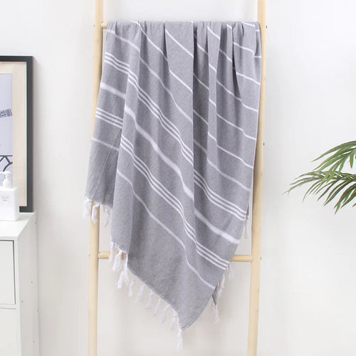 serviette de plage extra large coton sechage rapide - vue 7 sur 7