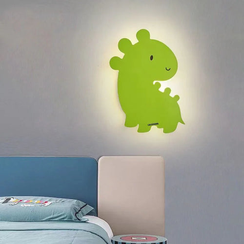 applique murale led dessin animé baleine lapin dinosaure pour enfants - vue 4 sur 8
