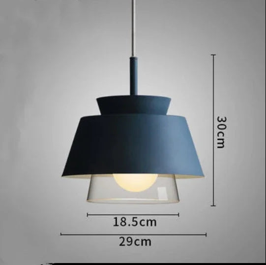 suspension en verre et fer style nordique pour intérieur décoratif - vue 9 sur 13