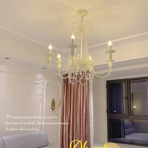 lustre en cristal style français pour chambre de princesse - vue 3 sur 11