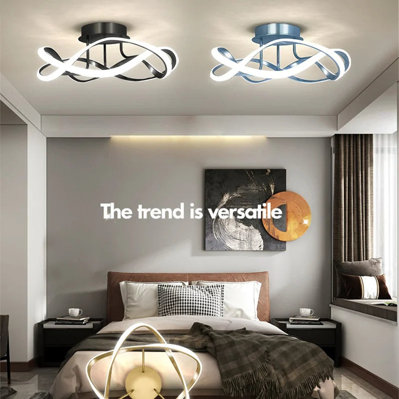 plafonniers led modernes en forme de cage à oiseaux pour décoration intérieure - vue 4 sur 10