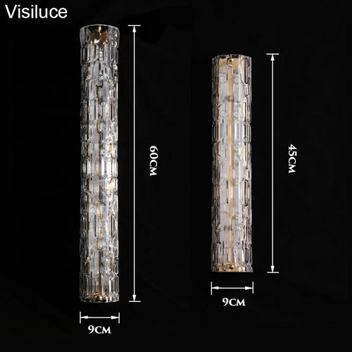 applique murale led en verre style italien moderne luxe - vue 4 sur 8