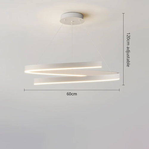 lustre à anneau simple moderne en fer doré avec éclairage LED intérieur