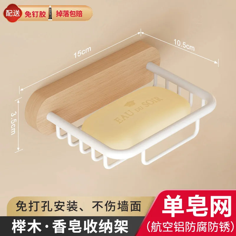 étagère murale en bois pour rangement de savon - vue 8 sur 10