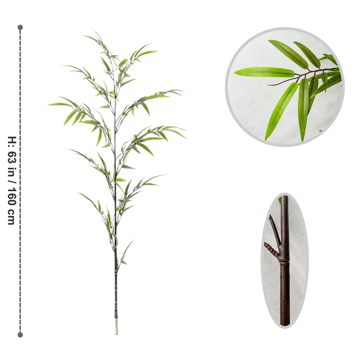 feuilles de bambou artificielles pour décoration d'événements et fêtes - vue 16 sur 23