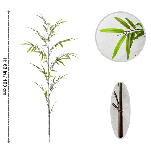 feuilles de bambou artificielles pour décoration d'événements et fêtes - vue 17 sur 23