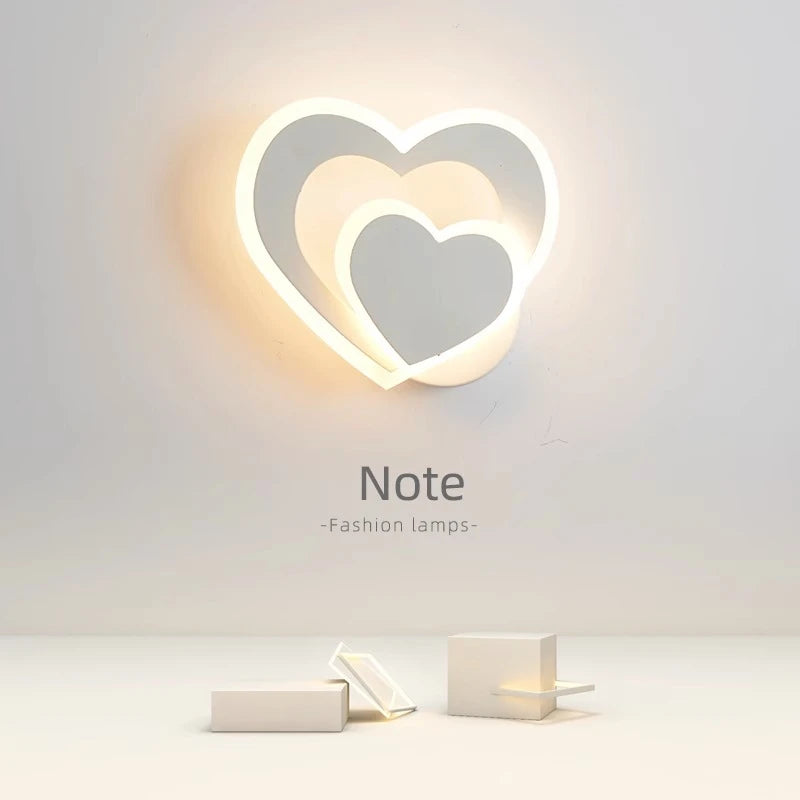 Applique LED en forme de coeur - vue 3 sur 12