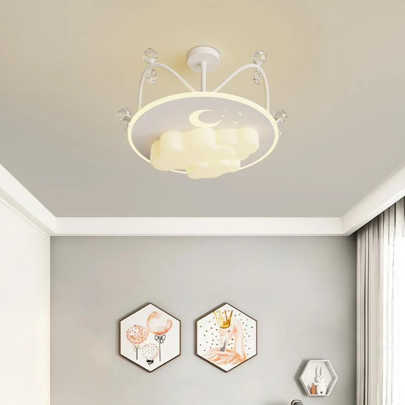 lampe créative en cristal pour chambre de princesse moderne - vue 5 sur 21