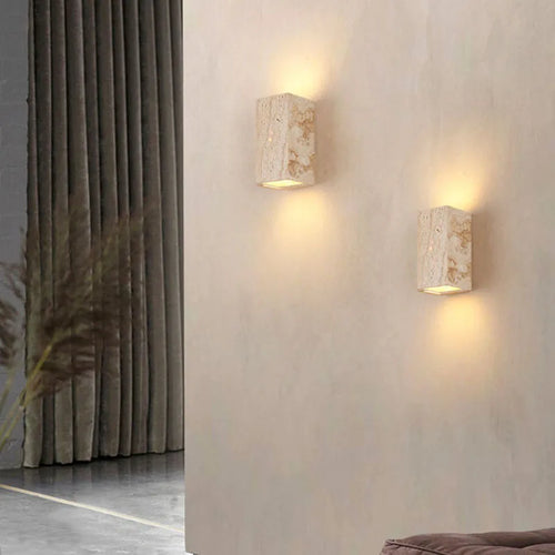 applique murale led créative en forme de cuboïde 3000k - vue 2 sur 8