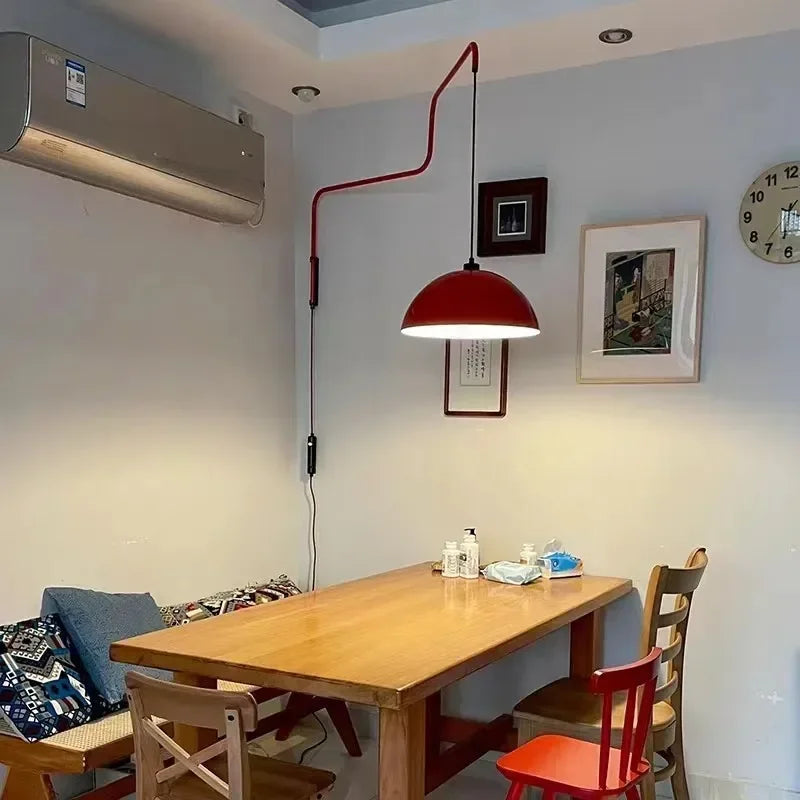applique murale rotative design en fer luxe rétractable - vue 4 sur 8