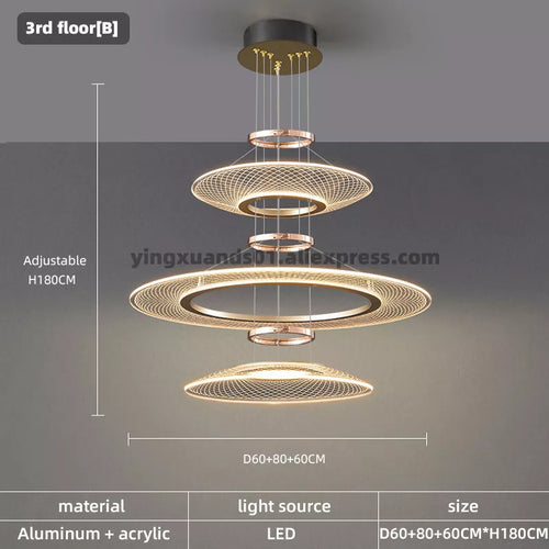 suspension double lampes led pour hôtel restaurant - vue 12 sur 11