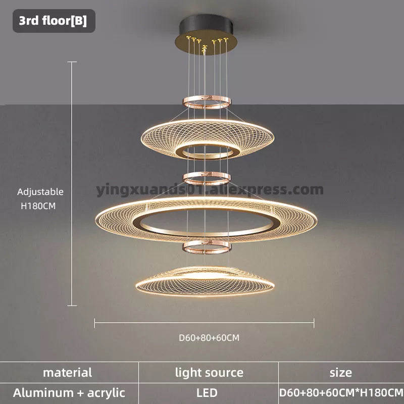 suspension double lampes led pour hôtel restaurant - vue 11 sur 11