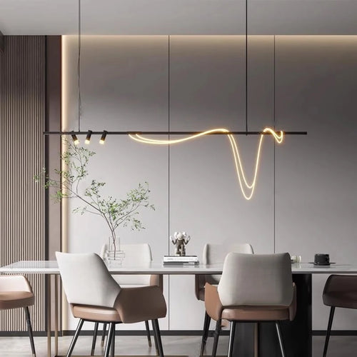 suspension led moderne pour intérieur long et simple - vue 5 sur 8