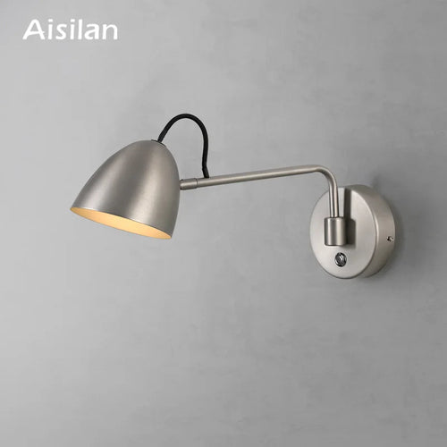 Aisilan LED applique murale à bras oscillant à intensité variable avec interrupteur tactile ajuster la luminosité applique murale pour chevet étude salon - vue 9 sur 8