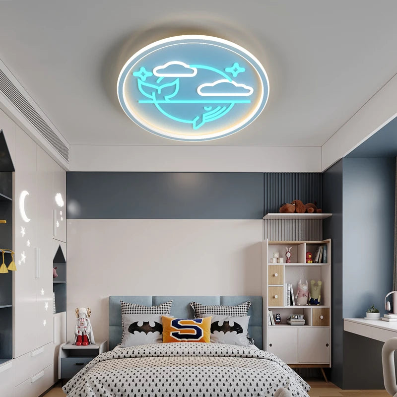 plafonnier rond led pour un éclairage intérieur moderne et élégant - vue 3 sur 9