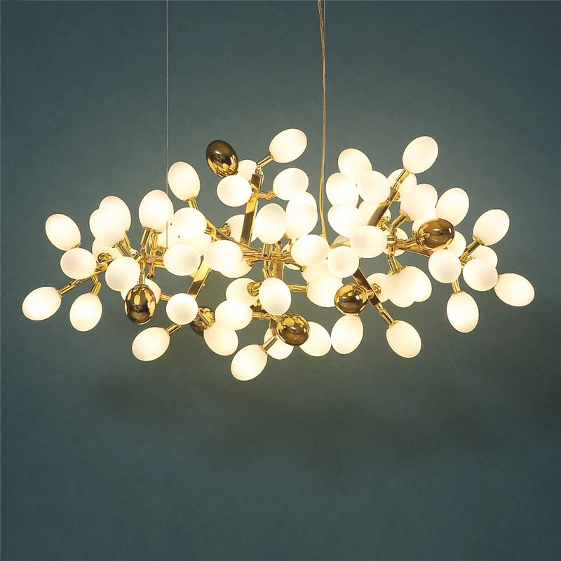 lustre moderne en or en forme de raisin pour intérieur élégant - vue 1 sur 11