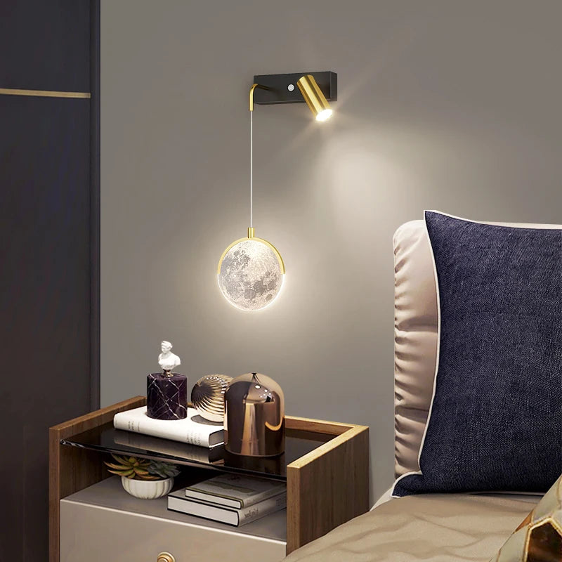 applique murale moderne à deux têtes design créatif pour intérieur - vue 3 sur 11