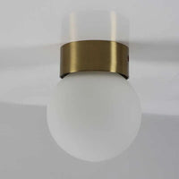 Plafonnier Led rond en forme de boule de verre