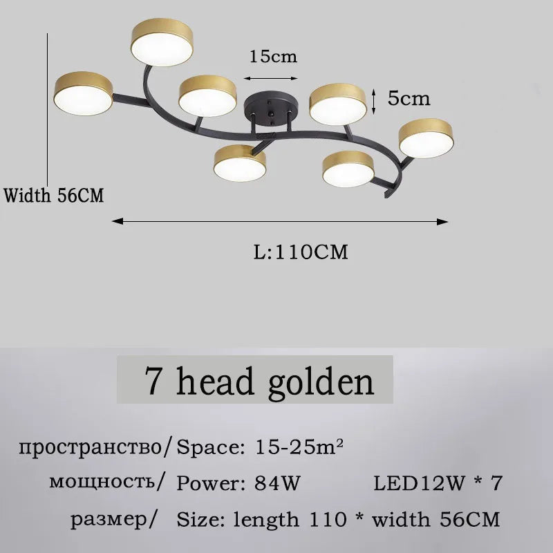 plafonnier led design moderne pour éclairage intérieur élégant - vue 14 sur 17
