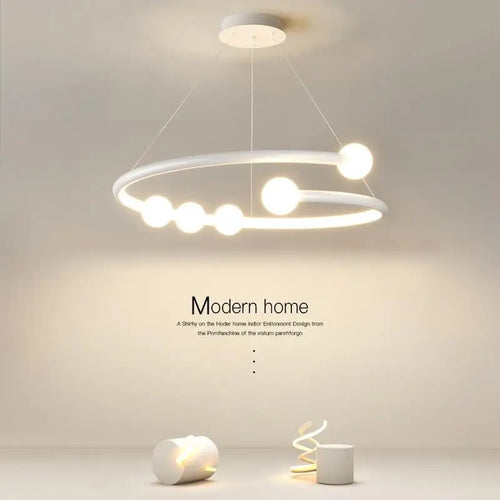 lustre minimaliste en verre design pour éclairage moderne - vue 3 sur 10