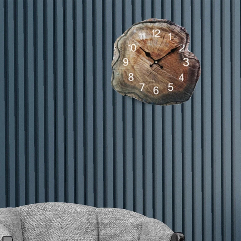horloge murale en bois design moderne pour décoration intérieure - vue 5 sur 7