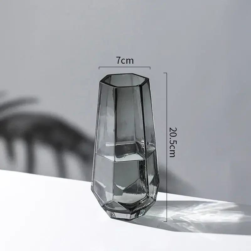 vase créatif en verre transparent pour fleurs décoratives - vue 10 sur 14