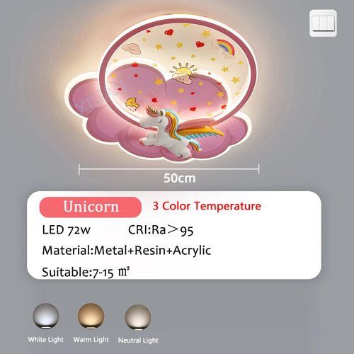 lustre d'intérieur pour enfant avec télécommande rocket lights boy - vue 12 sur 12