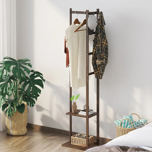 porte-manteau en bambou multifonction pour vêtements modernes - vue 5 sur 15