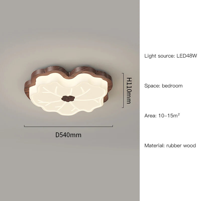 lustre moderne en imitation bois design créatif éclairage intérieur - vue 13 sur 14