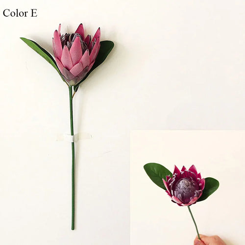 branche de protea cynaroides fleurs artificielles pour jardin et décoration - vue 10 sur 12