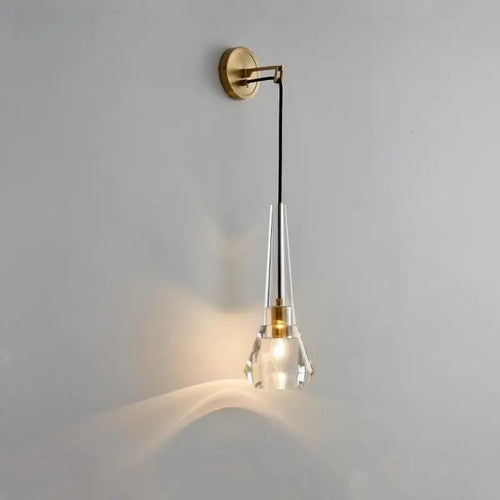 applique murale led en cristal pour éclairage moderne élégant - vue 3 sur 7